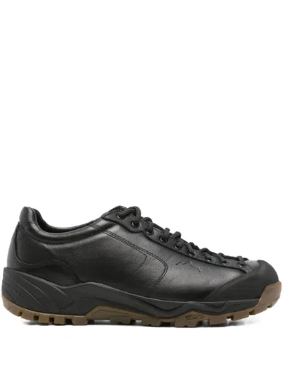 Diemme Leather Panelled Sneakers In Black