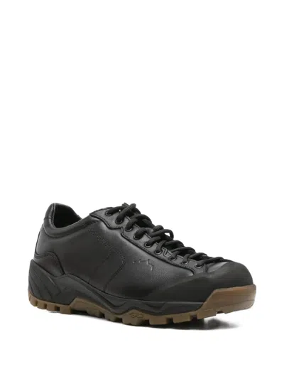 Diemme Leather Panelled Sneakers In Black