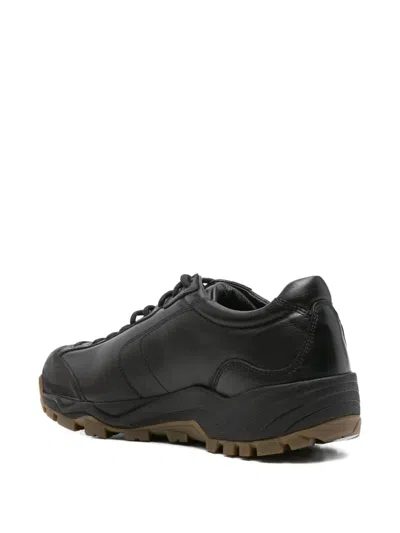 Diemme Leather Panelled Sneakers In Black