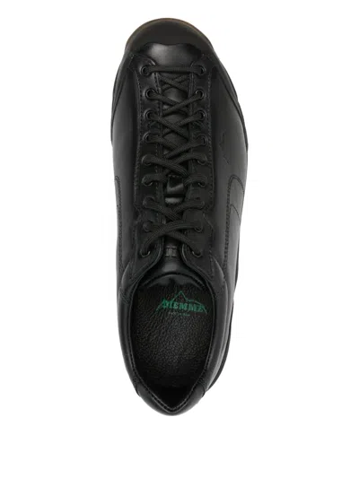 Diemme Leather Panelled Sneakers In Black