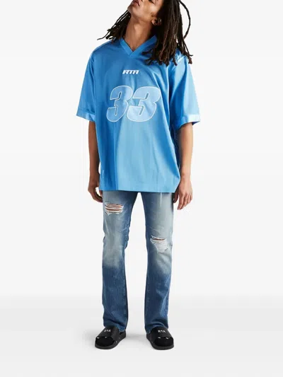 Rta Andres Mesh T-shirt In Blue