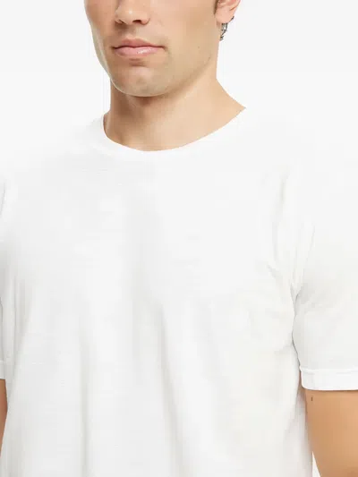 Peninsula Swimwear Crew-neck Cotton T-shirt In White