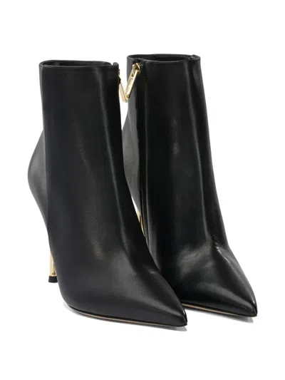 Ninalilou Pointed-toe Ankle Boots In Multi