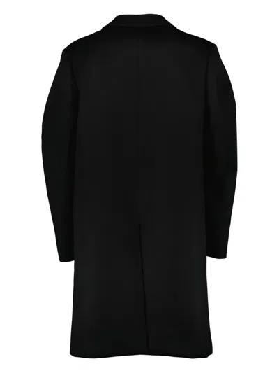 Givenchy Button-fastening Single-breasted Coat In Black
