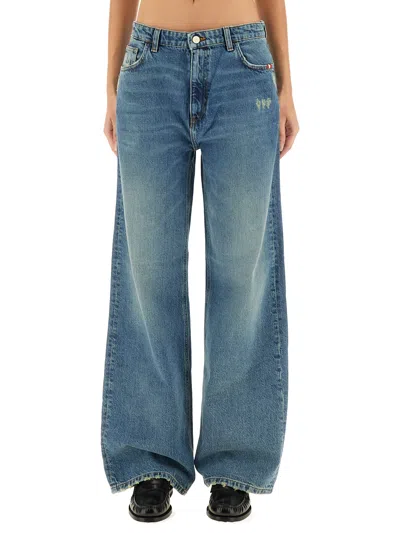 Amish "wider Dust" Jeans In Blue