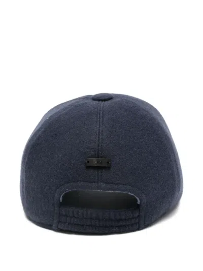 Fedeli Logo-plaque Hat In Blue