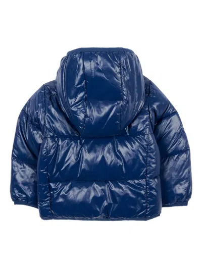 Save The Duck Hooded Front-zip Jacket In Blue