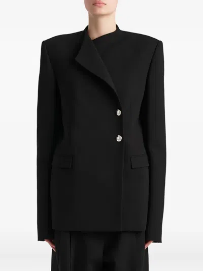 Khaite Button Jacket In Black