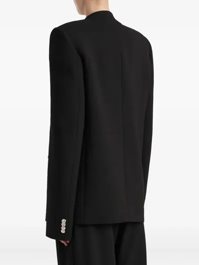 Khaite Button Jacket In Black