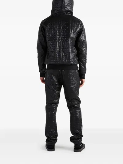 Rta Simon Quilted Hooded Jacket In Black