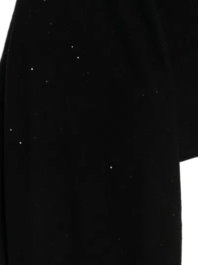 Antonelli Sequin-embellished Scarf In Black