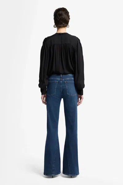 7 For All Mankind Dojo Tailorless Gilbert With Twisted Seam In Blue