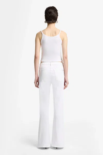 7 For All Mankind Dojo Tailorless White Shell With Twisted Seam In White