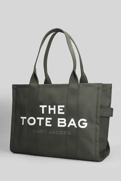 Marc Jacobs The Large Tote Tote In Green Cotton In Green