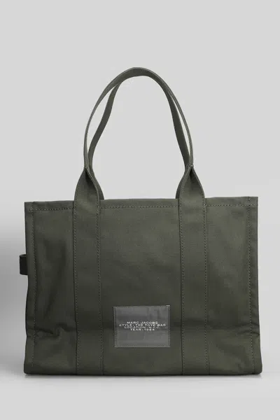 Marc Jacobs The Large Tote Tote In Green Cotton In Green