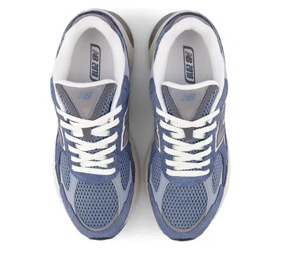 New Balance Layered Blue And Grey Sneakers With Sole