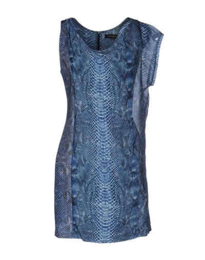 Shop Barbara Bui Short Dress In Slate Blue