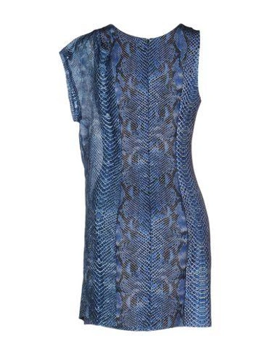 Shop Barbara Bui Short Dress In Slate Blue