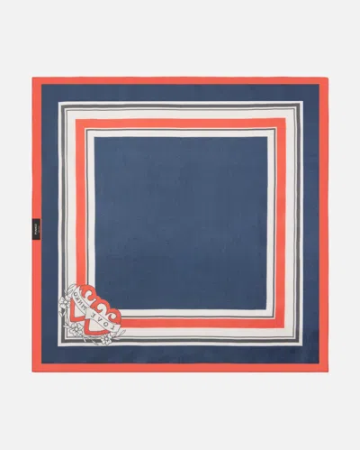 Pinko Madeleine Twill Scarf In Blue
