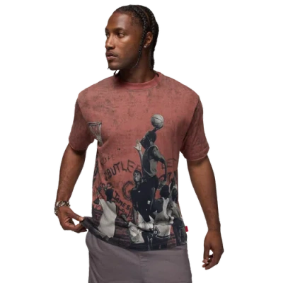 Jordan Short-sleeve Crew-neck T-shirt In Multi