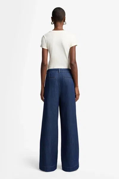 7 For All Mankind Denim Straight-leg Jeans In Blue