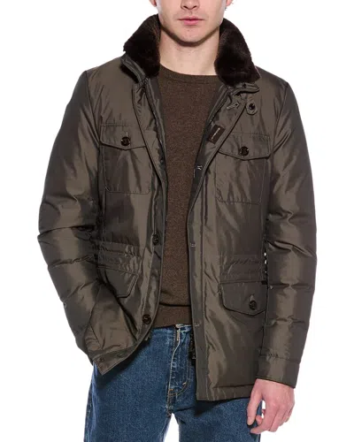Moorer Barto Down Jacket In Brown