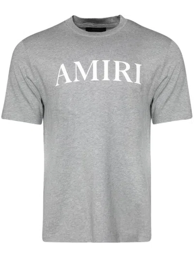 Amiri Man T-shirt Grey Size L Cotton In Gray