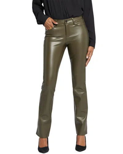 Nydj Marilyn Faux Leather Straight Leg Pants In Green