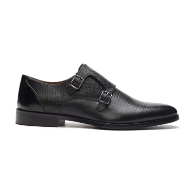 Carlos By Carlos Santana Jack Double Monk Strap In Black