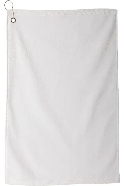 Carmel Towel Company Microfiber Golf Towel In White