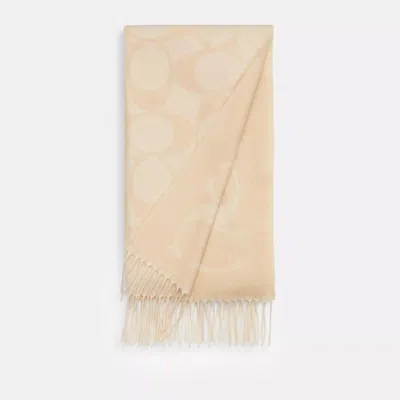 Coach Outlet Signature Oversized Muffler In Neutral