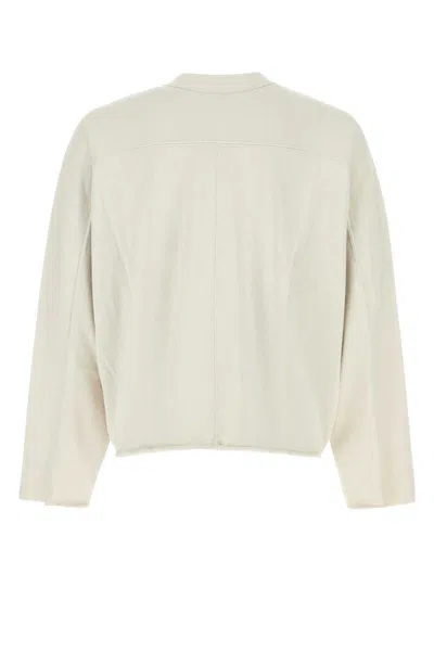 Entire Studios Chalk Cotton Oversize T-shirt In White