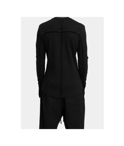 Thom Krom Long Sleeves Men T-shirt Worked In Black