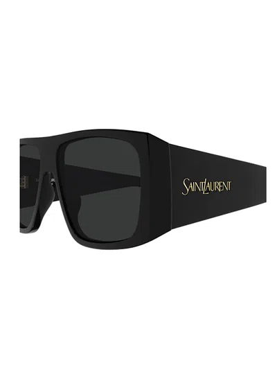 Saint Laurent Eyewear Rectangular Frame Sunglasses In Black