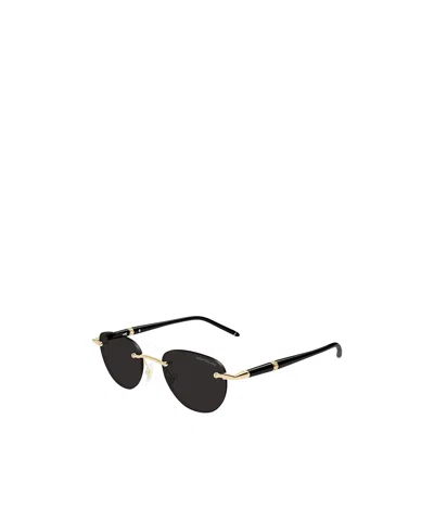 Montblanc Eyewear Panthos Frame Sunglasses In Black