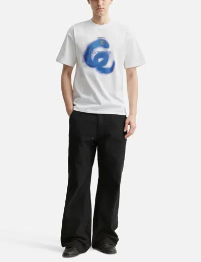 Ader Error Snake Semi-oversized Fit T-shirt In White