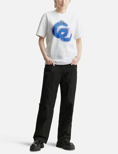 Ader Error Snake Semi-oversized Fit T-shirt In White