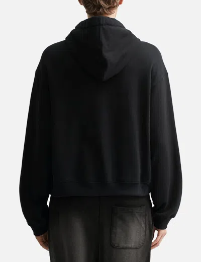 Deinet Ribbon String Point Hoodie In Black
