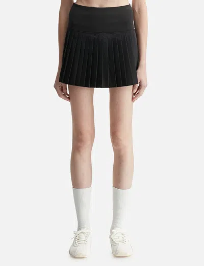 Puma X Guizio Pleated Mini Skirt In Black