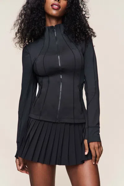 Danielle Guizio Ny Pleated Skort In Black