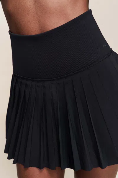 Danielle Guizio Ny Pleated Skort In Black