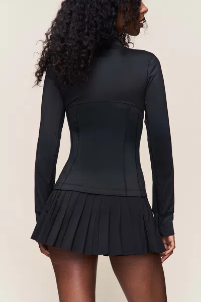 Danielle Guizio Ny Pleated Skort In Black