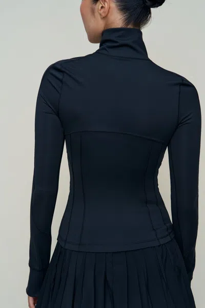 Danielle Guizio Ny Sculpt Jacket In Blue
