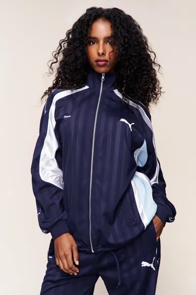 Danielle Guizio Ny T7 Track Jacket In Blue