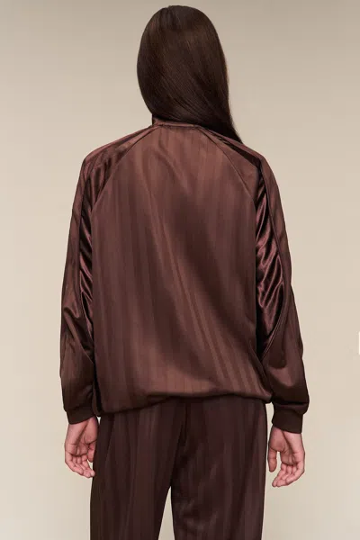 Danielle Guizio Ny T7 Track Jacket In Brown