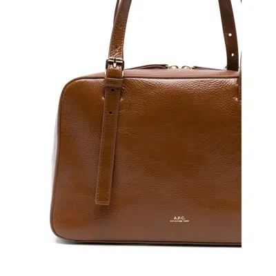 Apc A.p.c. Virginie Shoulder Bag In Brown
