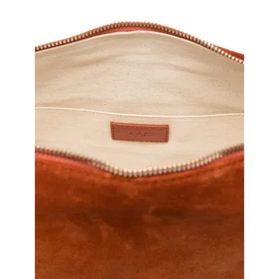 Apc A.p.c. Orange Tote Bags Women In Orange