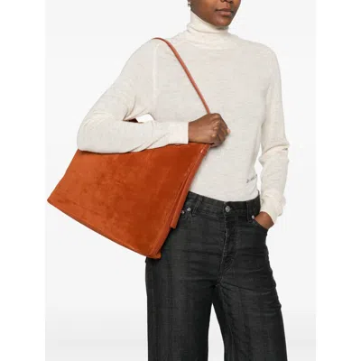 Apc A.p.c. Orange Tote Bags Women In Orange