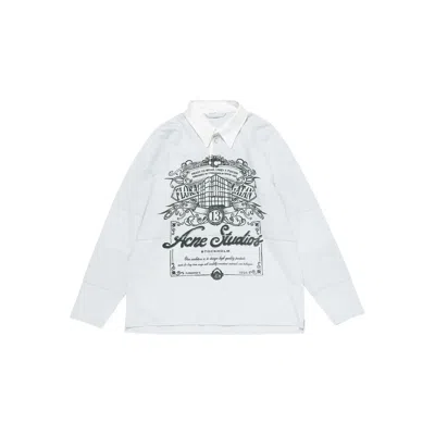 Acne Studios Grey Polo Shirts Men In Gray