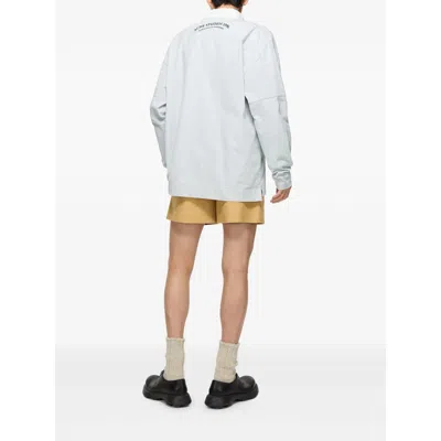 Acne Studios Grey Polo Shirts Men In Gray